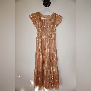 Ulla Johnson Gold Maxi Dress